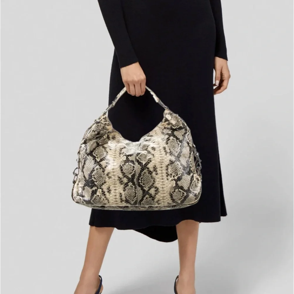 REBECCA MINKOFF - Embossed Patent Leather Hobo